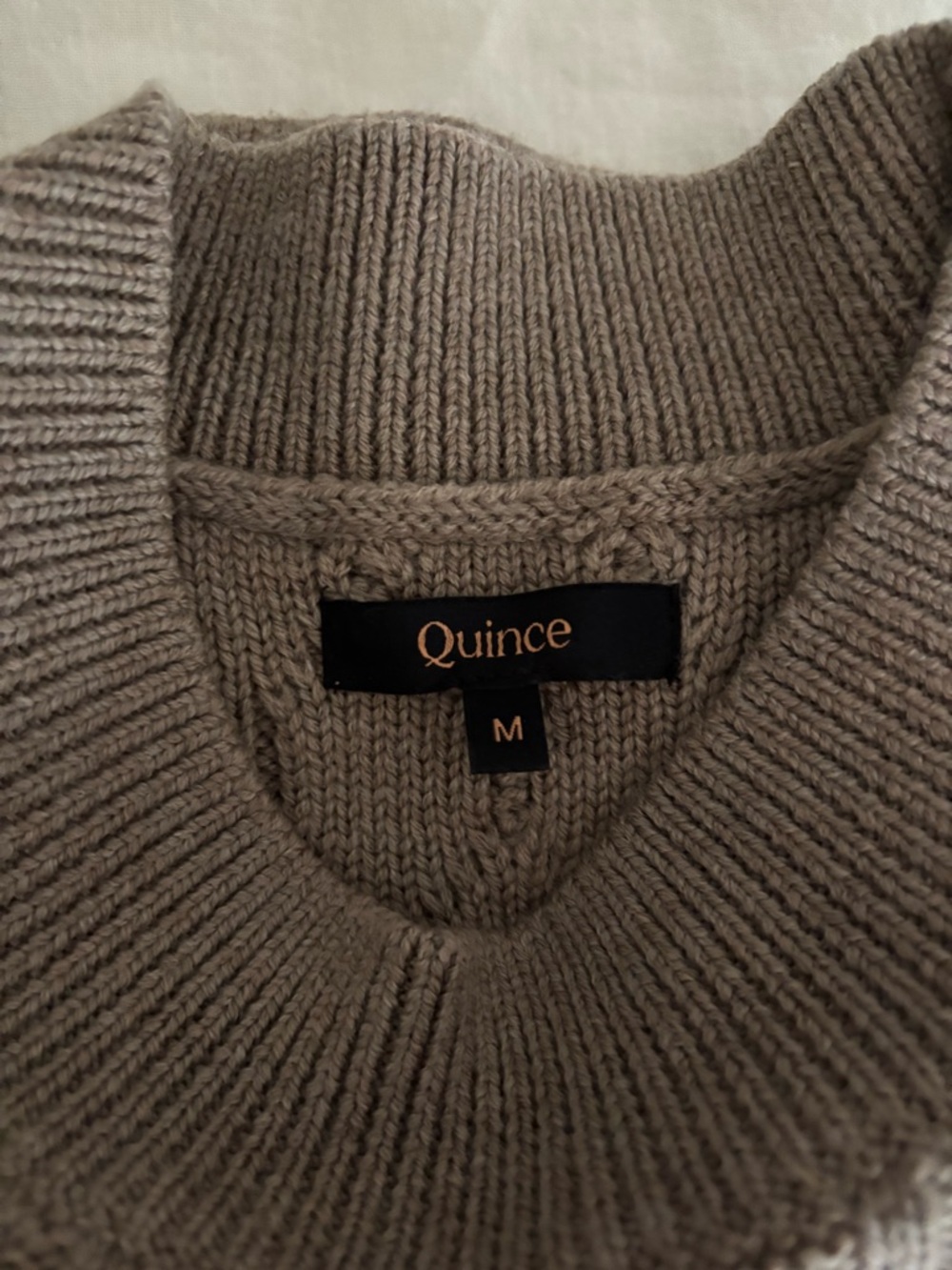 Quince Australian Merino Cable Knit Sweater - Picture 2 of 7